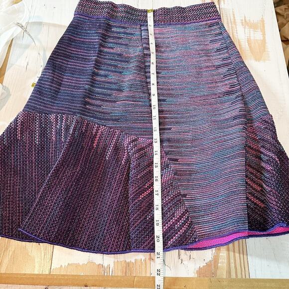 M Missoni Multicolor Lurex Knit Mini Skirt Size 42 US 6 Stretch - Picture 4 of 10